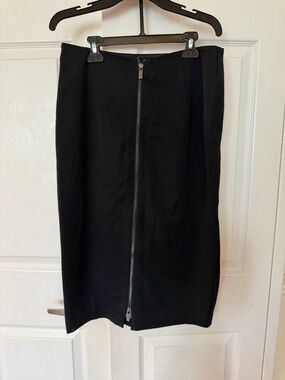 M&S Woman collection
 Black Pencil Skirt with Front Zip